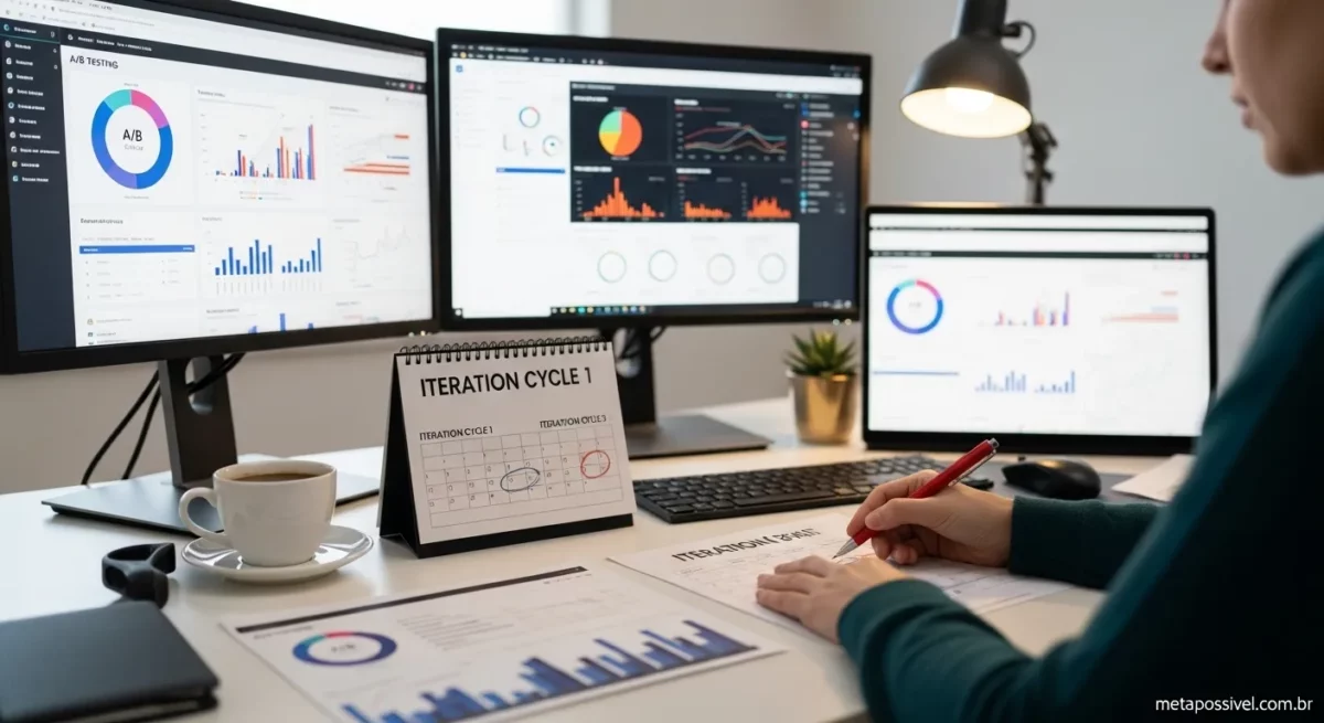 Medir, testar e melhorar resultados
