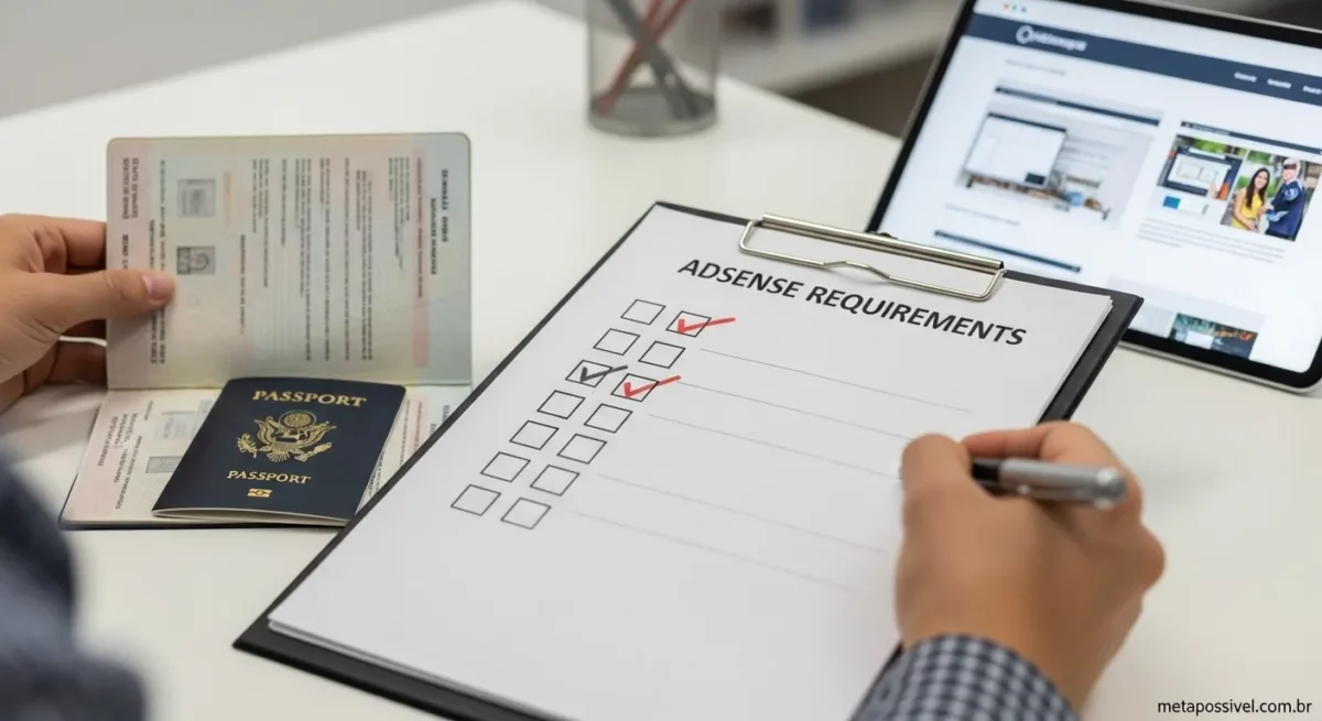 Requisitos para começar com AdSense